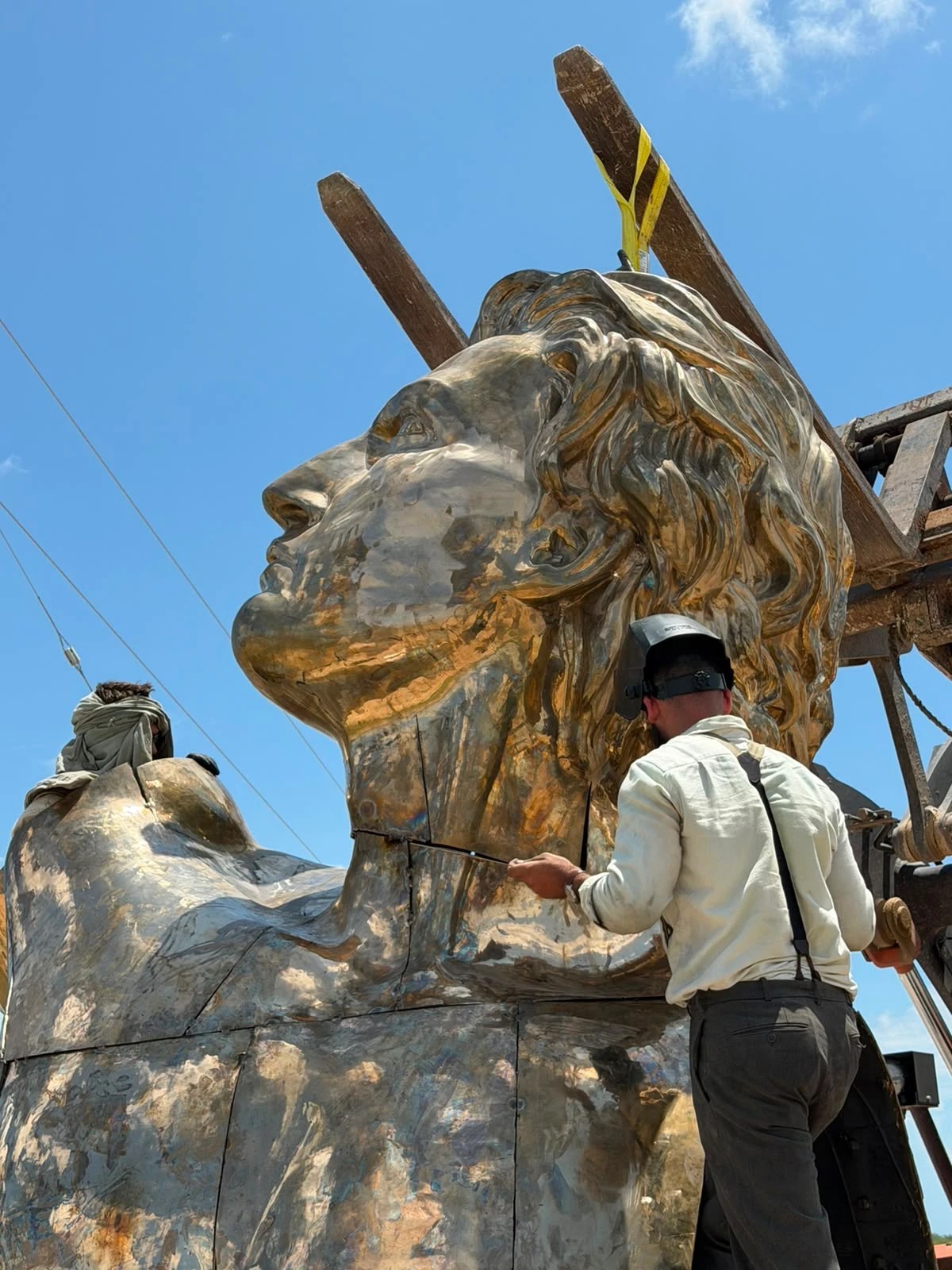 Sculpture displayed in the atelier